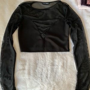 Mesh crop top (never worn)